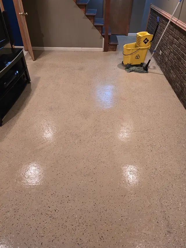 Polished floor after a Metro Glow clean